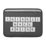Periodic Table Writer  MacBook Air Sleeves (landscape)