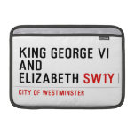 king george vi and elizabeth  MacBook Air Sleeves (landscape)