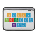 Happy
 Birthday
 Liza  MacBook Air Sleeves (landscape)