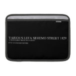 Various lefa sehemo street  MacBook Air Sleeves (landscape)