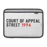 COURT OF APPEAL STREET  MacBook Air Sleeves (landscape)
