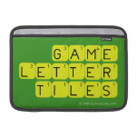 Game Letter Tiles  MacBook Air Sleeves (landscape)