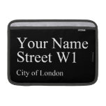 Your Name Street  MacBook Air Sleeves (landscape)