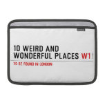 10 Weird and wonderful places  MacBook Air Sleeves (landscape)