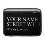 Your Name Street  MacBook Air Sleeves (landscape)