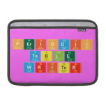 Periodic
 Table
 Writer  MacBook Air Sleeves (landscape)