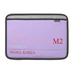 I Love MONiCA.SY  MacBook Air Sleeves (landscape)