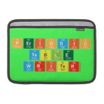 Periodic
 Table
 Writer  MacBook Air Sleeves (landscape)