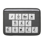 Joben
 TIKZ
 Gomez  MacBook Air Sleeves (landscape)