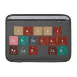 Happy
 Birthday
 Aslam Sir  MacBook Air Sleeves (landscape)