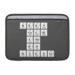 KEEP
 CALM
 AND
 DO
 SCIENCE  MacBook Air Sleeves (landscape)