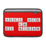 Keep Calm
 and 
 Do Science  MacBook Air Sleeves (landscape)