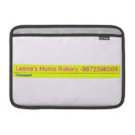 Leena's Home Bakery  MacBook Air Sleeves (landscape)