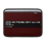 Leeds and Proxima HMVY  MacBook Air Sleeves (landscape)
