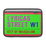 lyricas Street  MacBook Air Sleeves (landscape)
