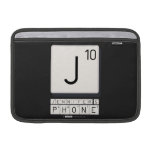 J
 JENNIFER'S
 PHONE  MacBook Air Sleeves (landscape)