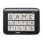 Game
 Letter
 Tiles  MacBook Air Sleeves (landscape)