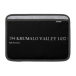 194 KHUMALO VALLEY  MacBook Air Sleeves (landscape)