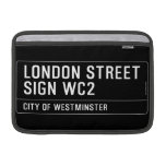 LONDON STREET SIGN  MacBook Air Sleeves (landscape)