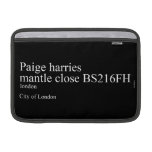 Paige harries mantle close  MacBook Air Sleeves (landscape)
