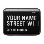 Your Name Street  MacBook Air Sleeves (landscape)