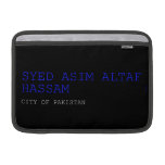 SYED ASIM ALTAF HASSAM  MacBook Air Sleeves (landscape)