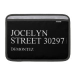Jocelyn  Street  MacBook Air Sleeves (landscape)