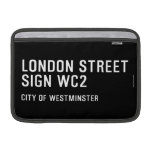 LONDON STREET SIGN  MacBook Air Sleeves (landscape)