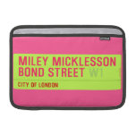 miley micklesson bond street  MacBook Air Sleeves (landscape)