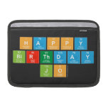 Happy
 Birthday
 Jo  MacBook Air Sleeves (landscape)