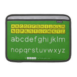 ABCDEFGHIJKLM
 NOPQSTUVWXYZ
 abcdefghijklm
 nopqrstuvwxyz  MacBook Air Sleeves (landscape)