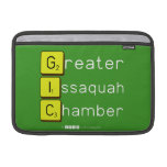 Greater
 Issaquah
 Chamber  MacBook Air Sleeves (landscape)