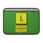 I
 LOVE
 YOU  MacBook Air Sleeves (landscape)