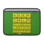 Keep 
 Calm 
 Gilbert 
 Loves 
 Faridah   MacBook Air Sleeves (landscape)