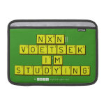  NXN!! VOETSEK   I'M STUDYING  MacBook Air Sleeves (landscape)