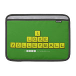 i
 love
 volleyball  MacBook Air Sleeves (landscape)