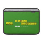 I LOVE YOU           NJABULO  MacBook Air Sleeves (landscape)