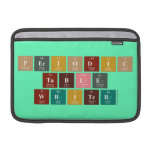 Periodic
 Table
 Writer  MacBook Air Sleeves (landscape)