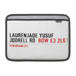 Laurenjade yusuf Jodrell rd  MacBook Air Sleeves (landscape)