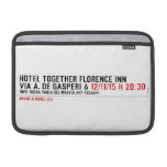 hotel together florence inn via a. de gasperi 6  MacBook Air Sleeves (landscape)