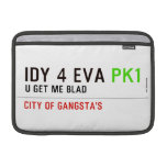 idy 4 eva  MacBook Air Sleeves (landscape)
