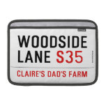 woodside  lane  MacBook Air Sleeves (landscape)