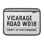 VICARAGE ROAD  MacBook Air Sleeves (landscape)