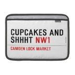 CUPCAKES AND  SHHHT  MacBook Air Sleeves (landscape)