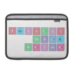 Periodic
 Table
 Writer  MacBook Air Sleeves (landscape)