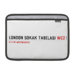 LONDON SOKAK TABELASI  MacBook Air Sleeves (landscape)