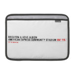 Brighton & Hove Albion American Express Community Stadium  MacBook Air Sleeves (landscape)