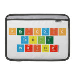 Periodic
 Table
 Writer  MacBook Air Sleeves (landscape)