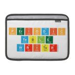 Periodic
 Table
 Writer  MacBook Air Sleeves (landscape)
