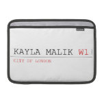 Kayla malik  MacBook Air Sleeves (landscape)